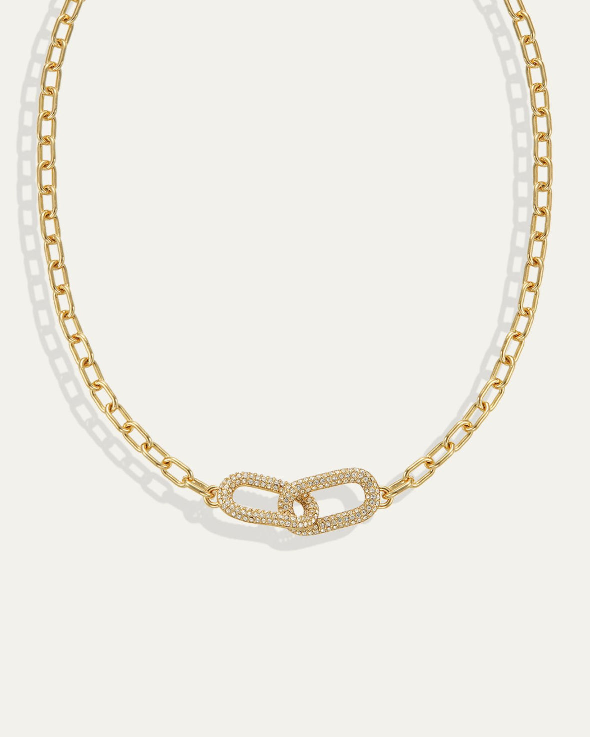 Reversible Pavé Link Necklace