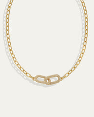 Reversible Pavé Link Necklace
