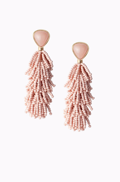 Riva Convertible Tassel Earrings Blush