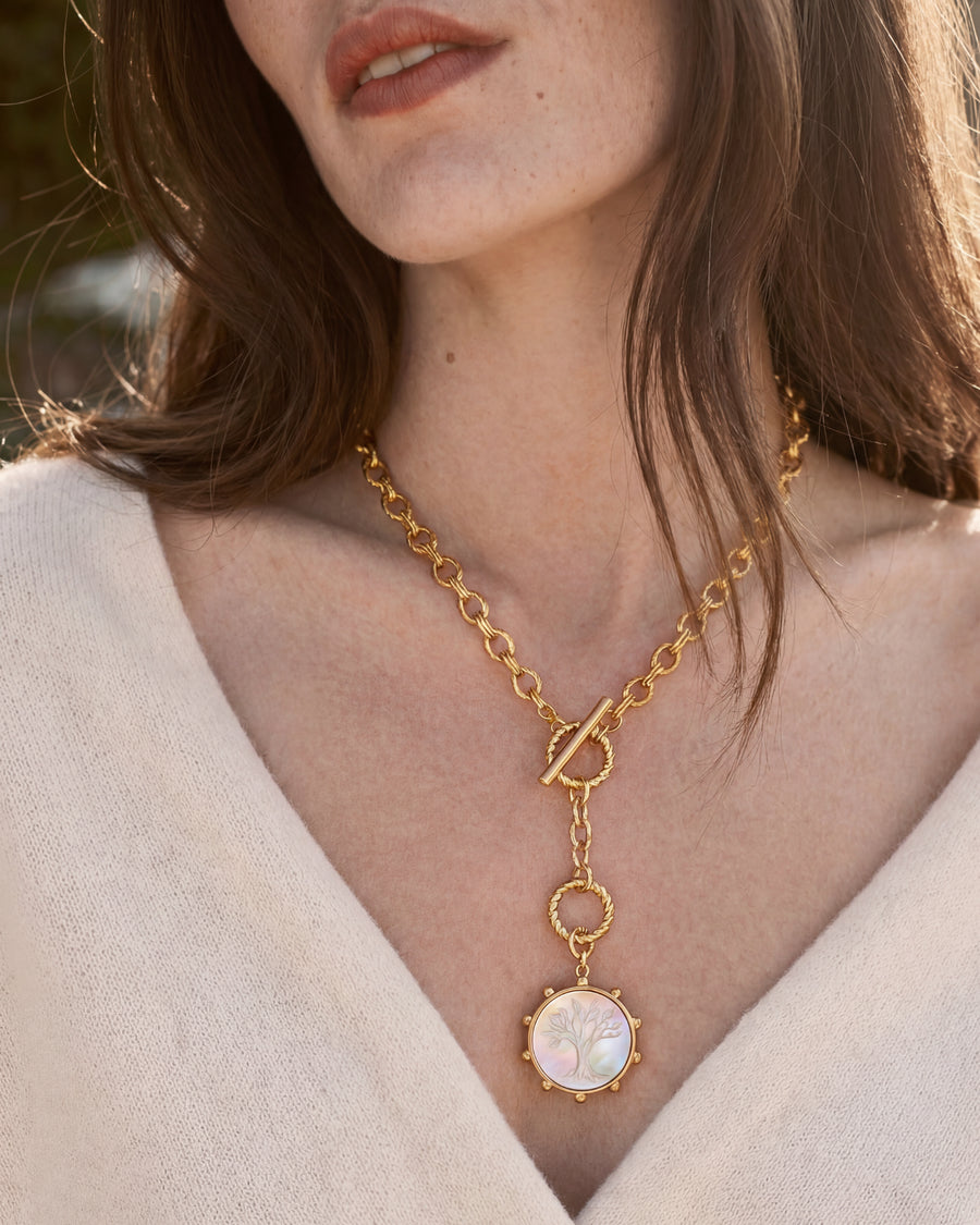 Rooted in Love Versatile Gold Necklace