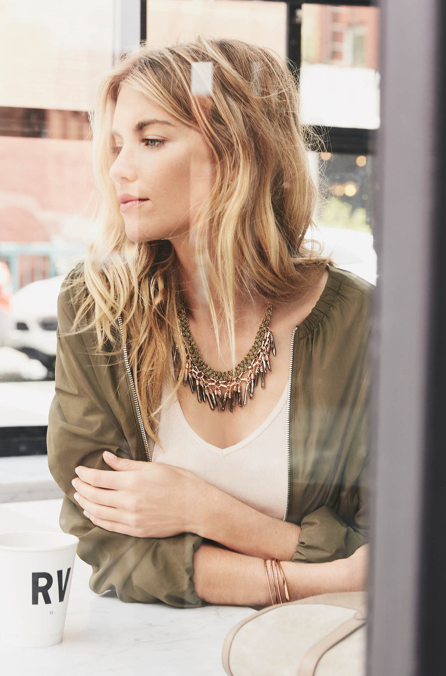 Bora Fringe Statement Necklace