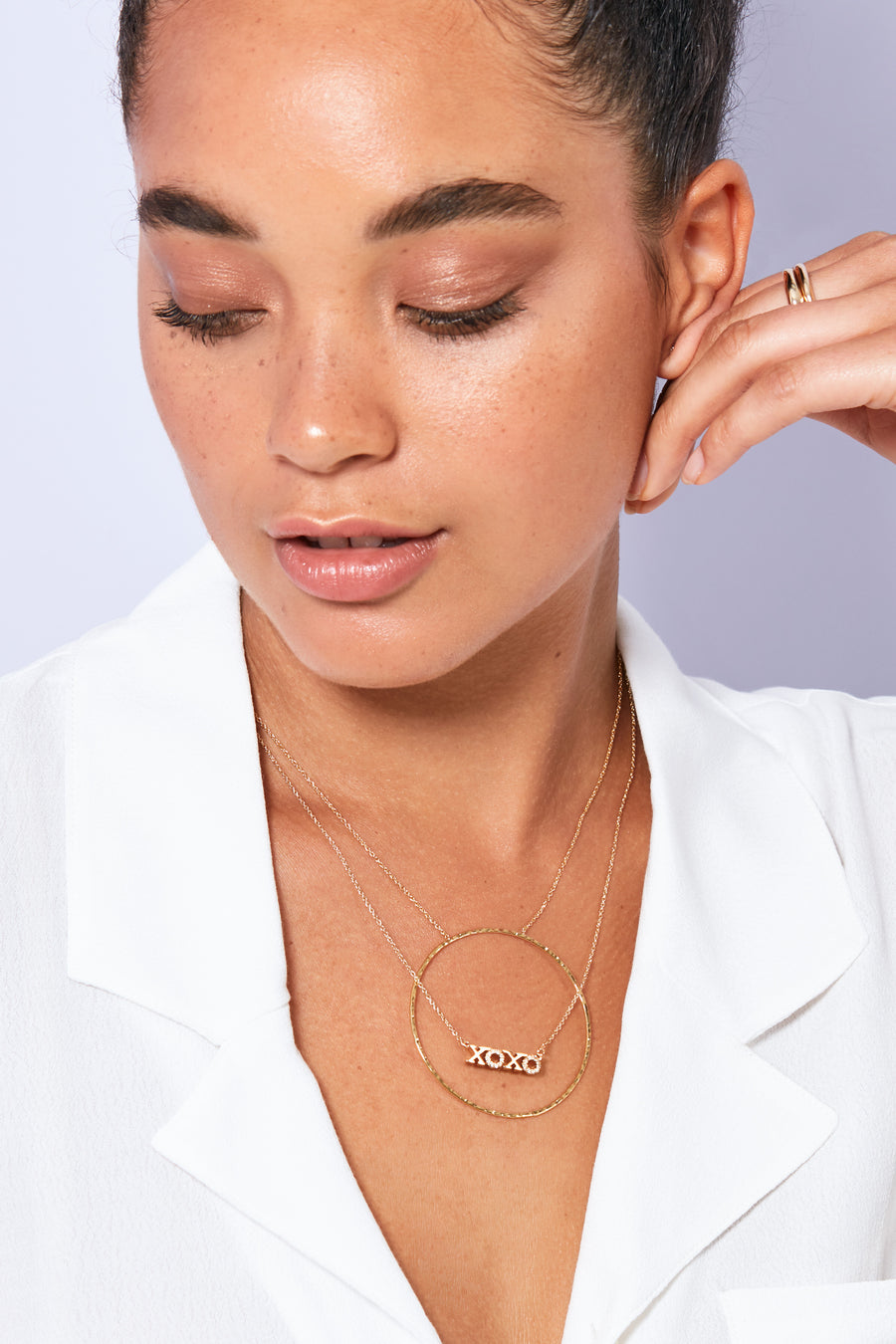 XOXO Necklace in Gold