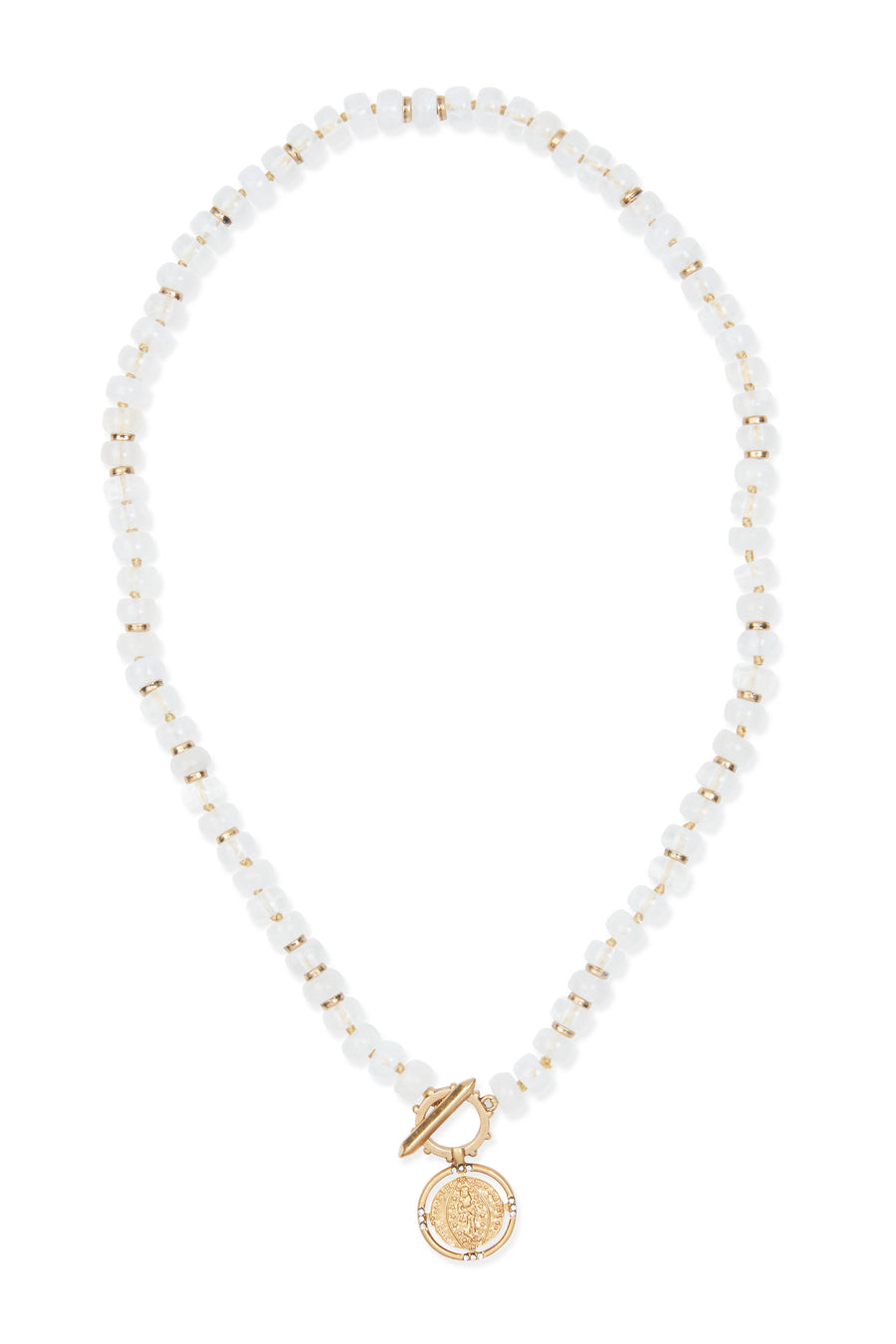 Modern Bohemian Beaded Necklace - White