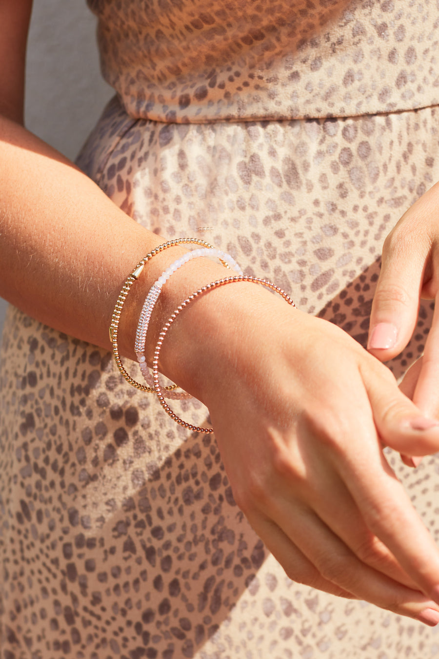 Rebel Coil Gold Bracelet with Pave Bar