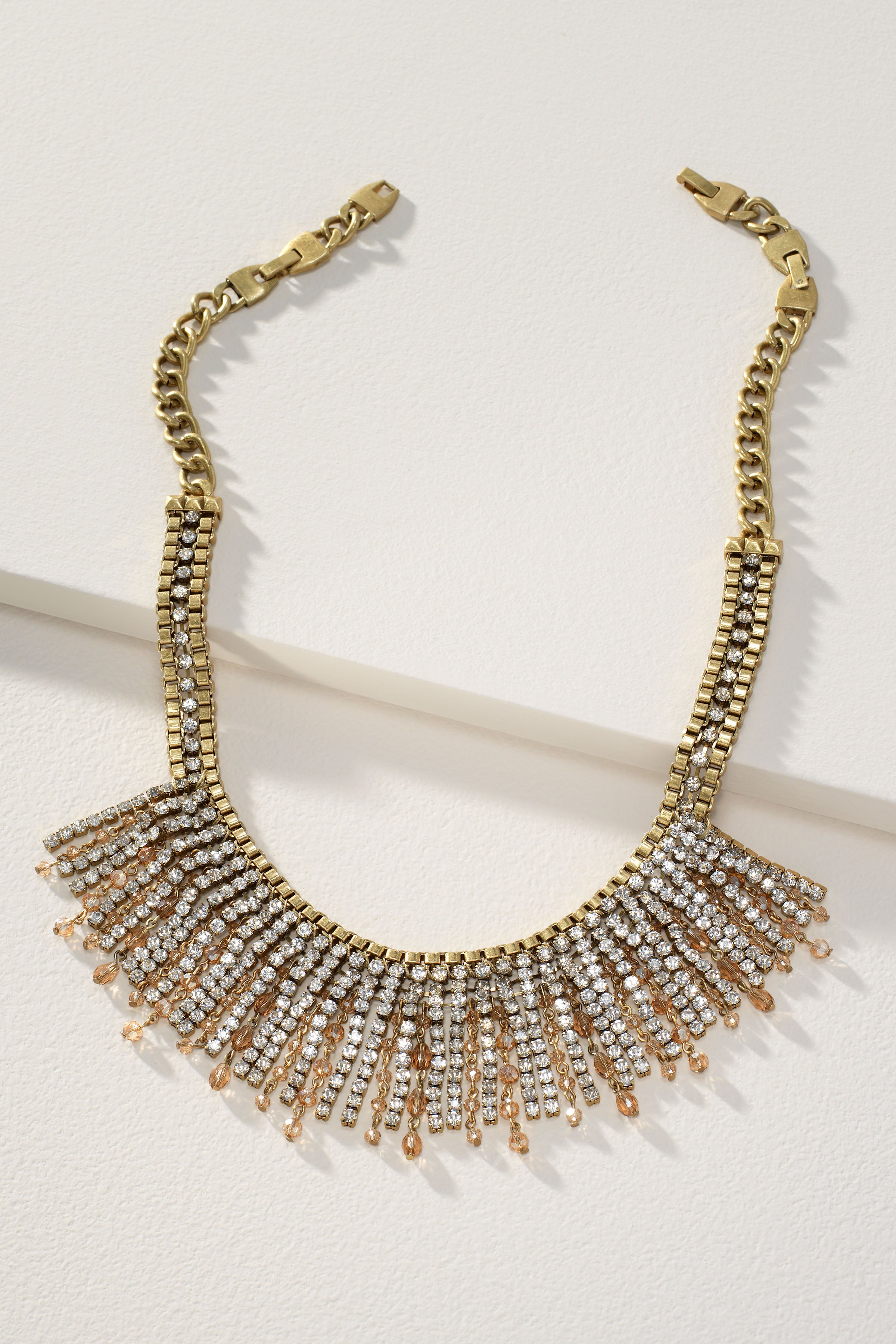 Shaggy Chain Jewels Necklace