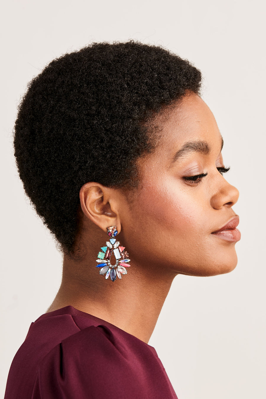 Multi-Colored Stone Earrings