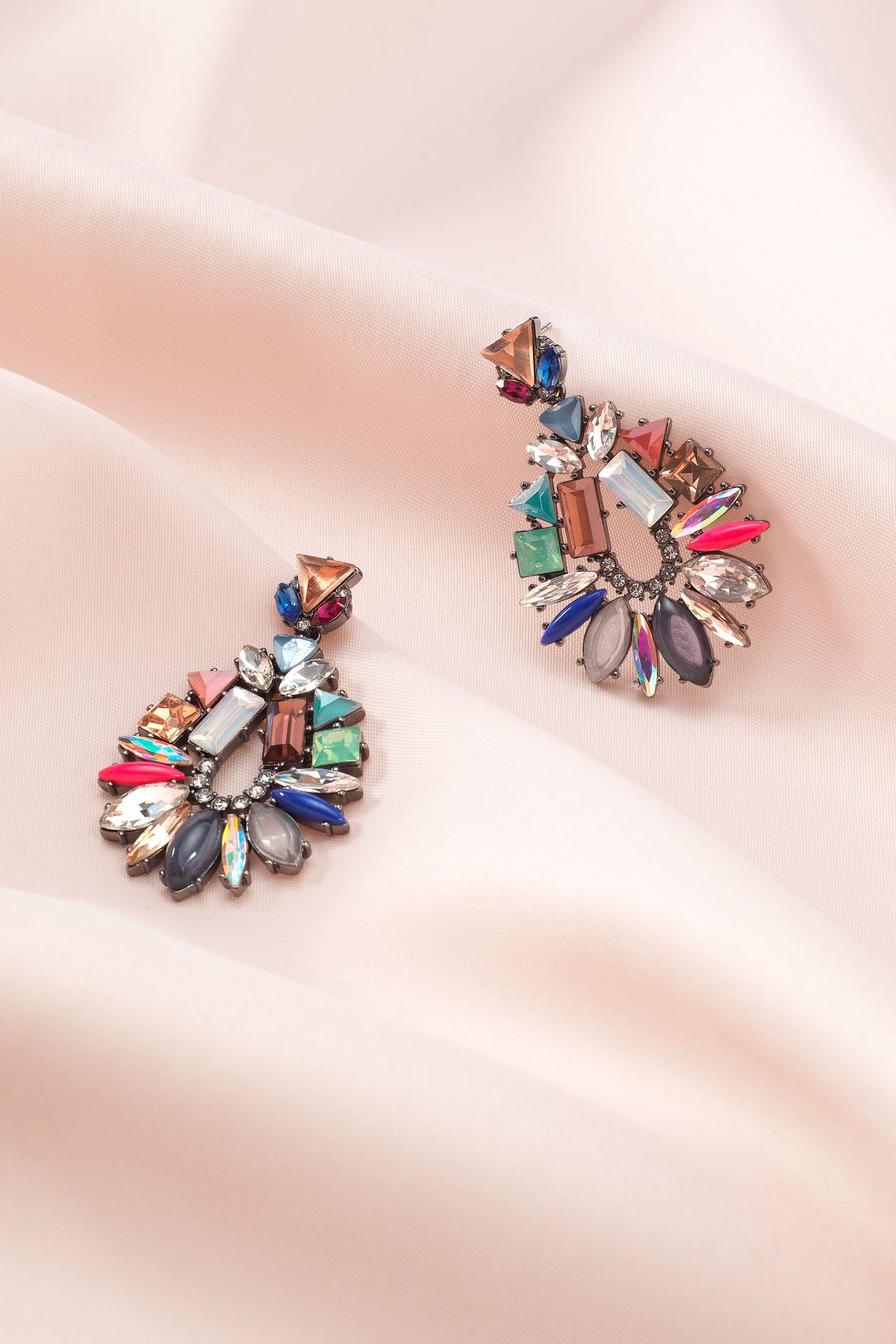 Multi-Colored Stone Earrings