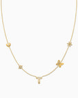 Covet 10kt Gold & Diamond Custom 5-Charm Necklace