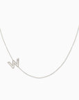 Covet 10kt Gold & Diamond Off Center Initial Necklace