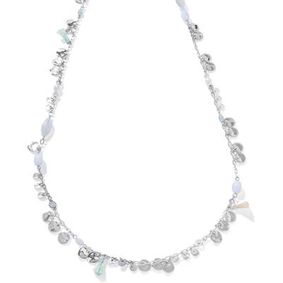 Metal Bubbles Long Strand Necklace