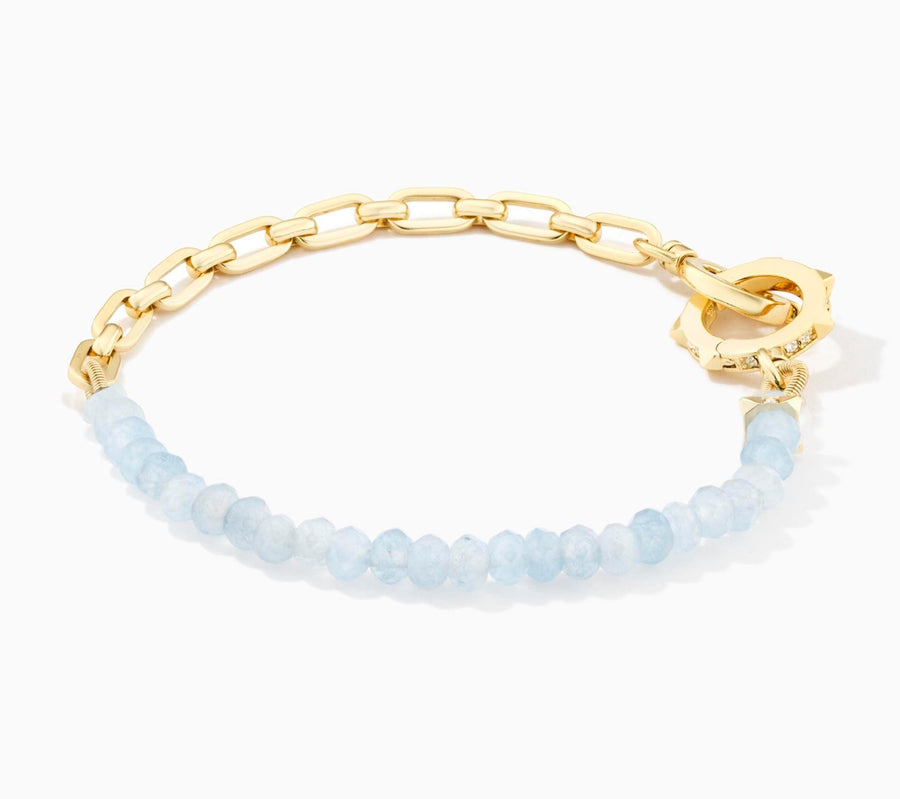 Charlotte Aquamarine Gemstone Bracelet | Courage