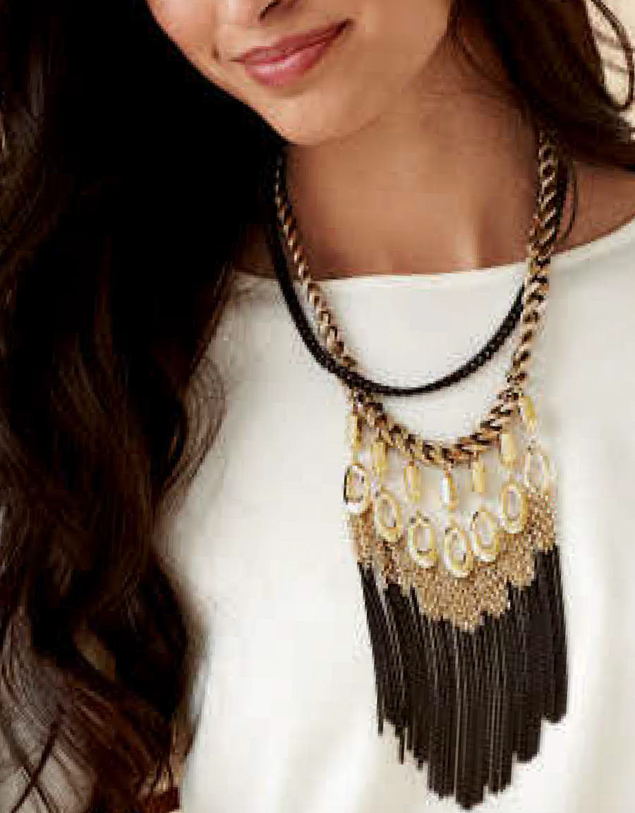 Lillith Fringe Statement Necklace
