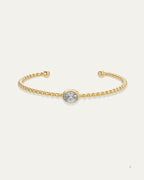 Sienna Oval Diamond Cuff Bracelet