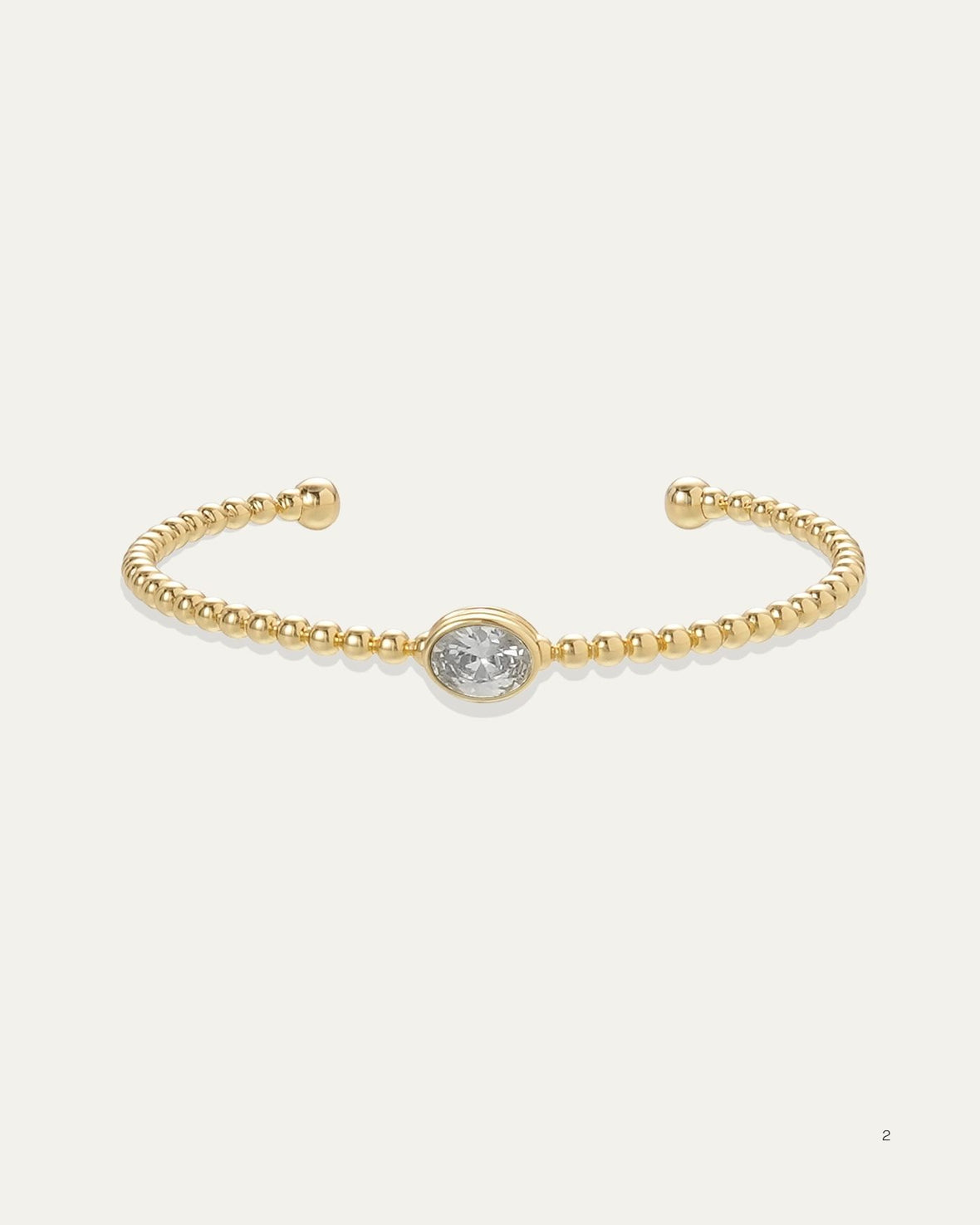 Sienna Oval Diamond Cuff Bracelet