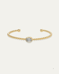 Sienna Oval Diamond Cuff Bracelet