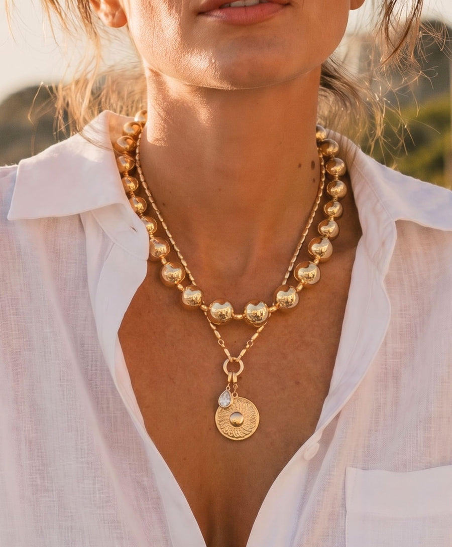 Sienna Graduated Beaded Necklace