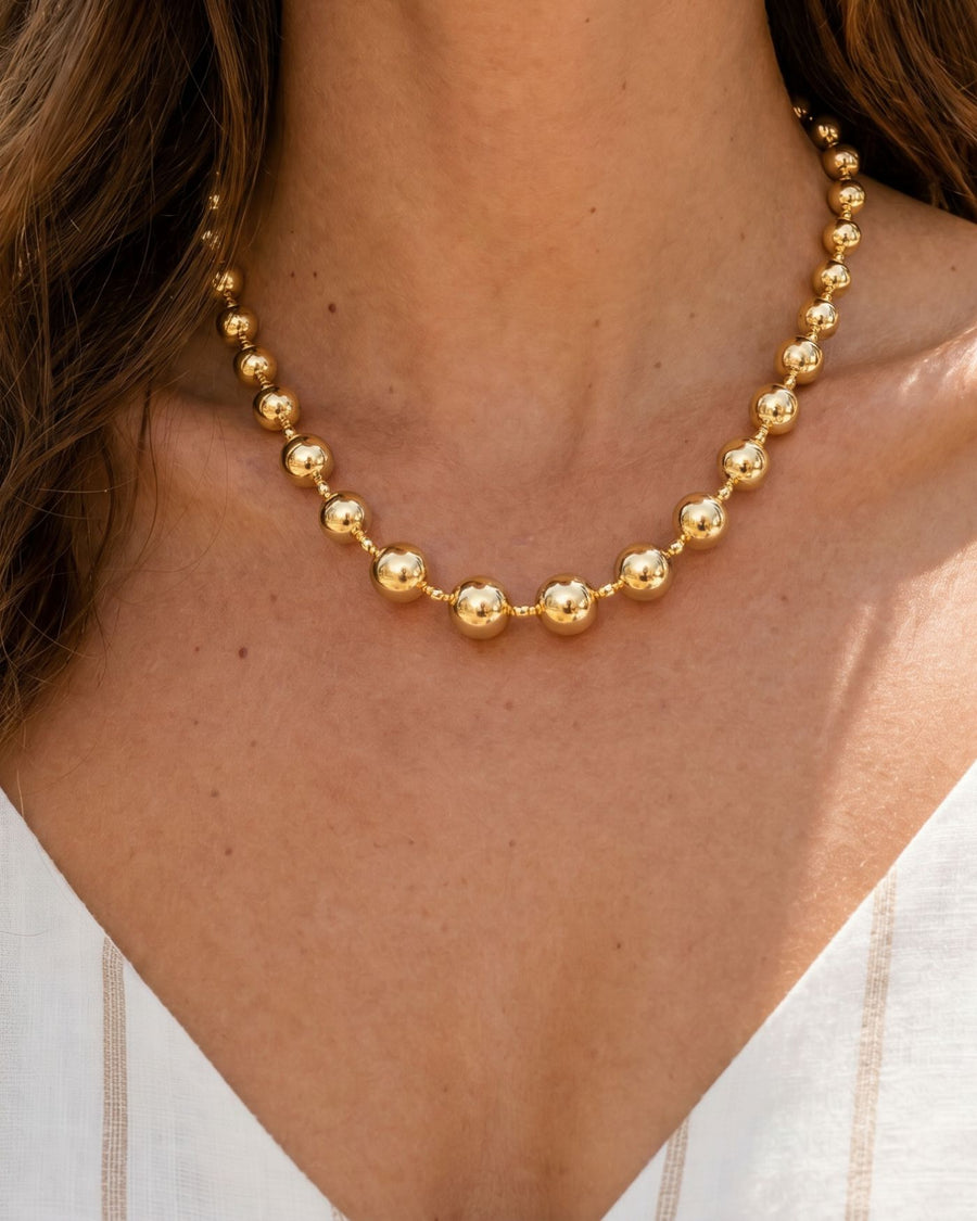 Sienna Graduated Beaded Necklace