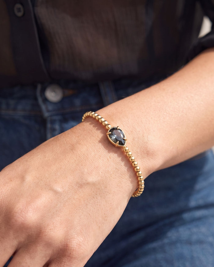 Sienna Pear Cuff in Black Diamond