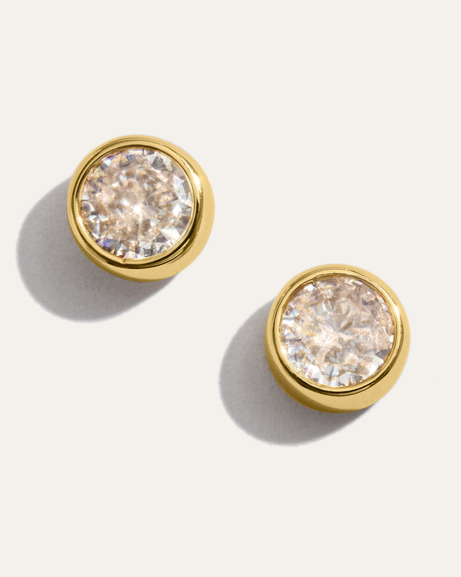 Selena Convertible Bezel Stud 2-in-1 Earring