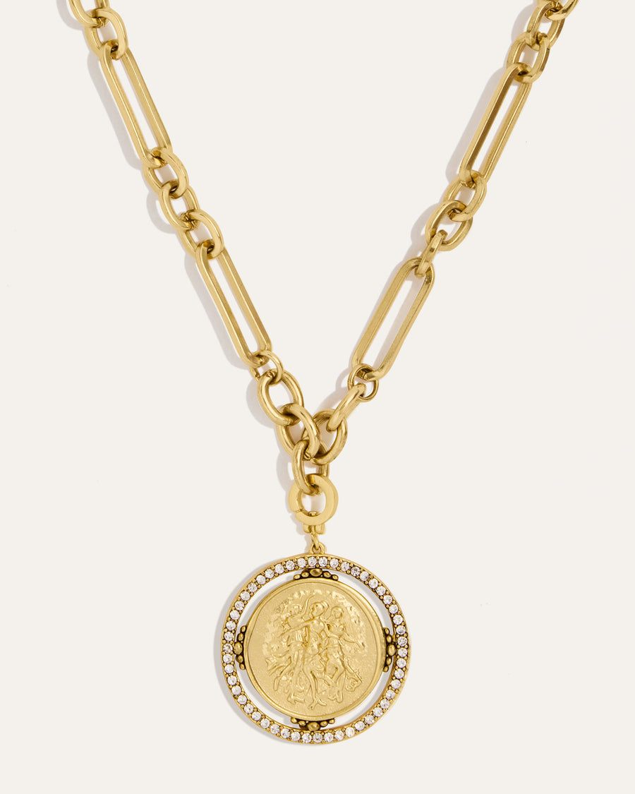 Three Graces Tatum Gold and Pavé Charm