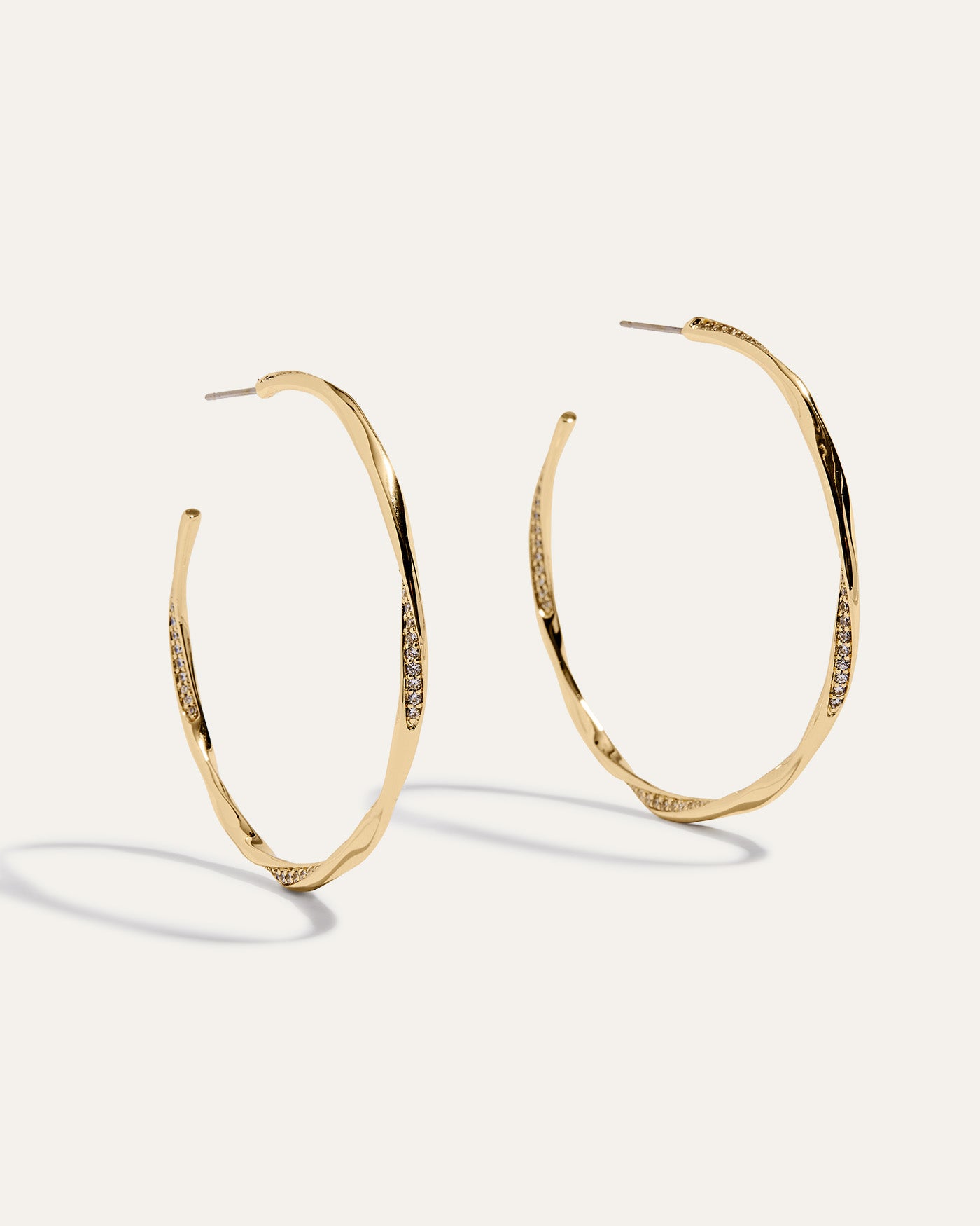 Twist Pavé Hoops