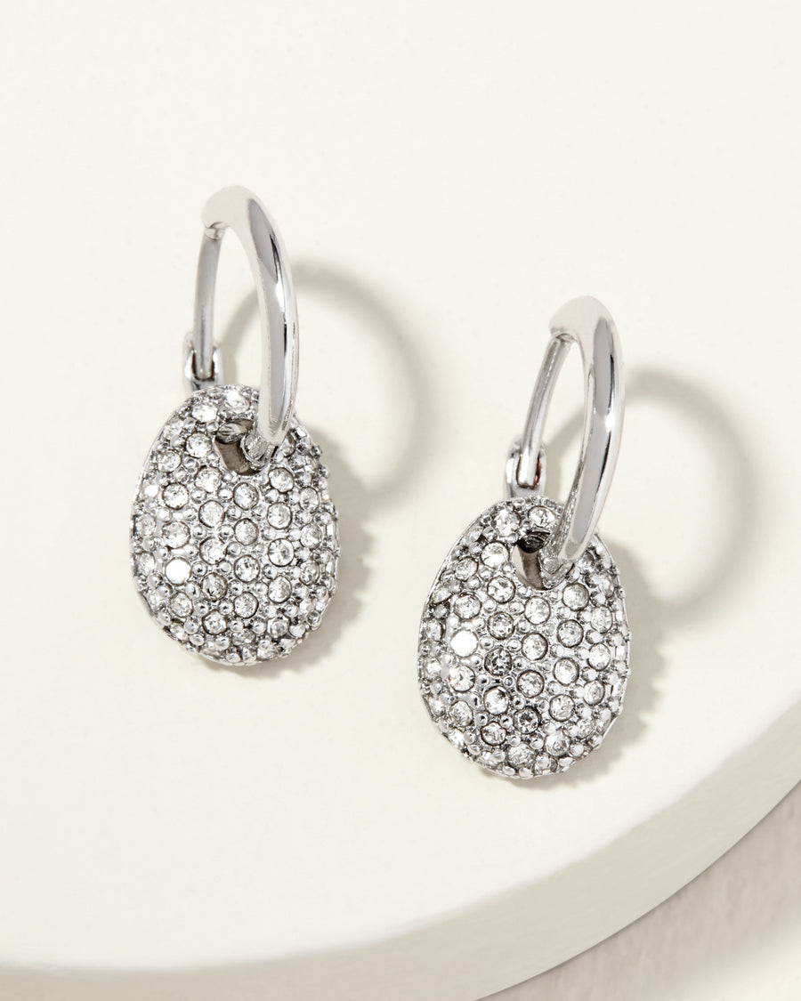 Ulani Reversible Drop Huggie Earrings