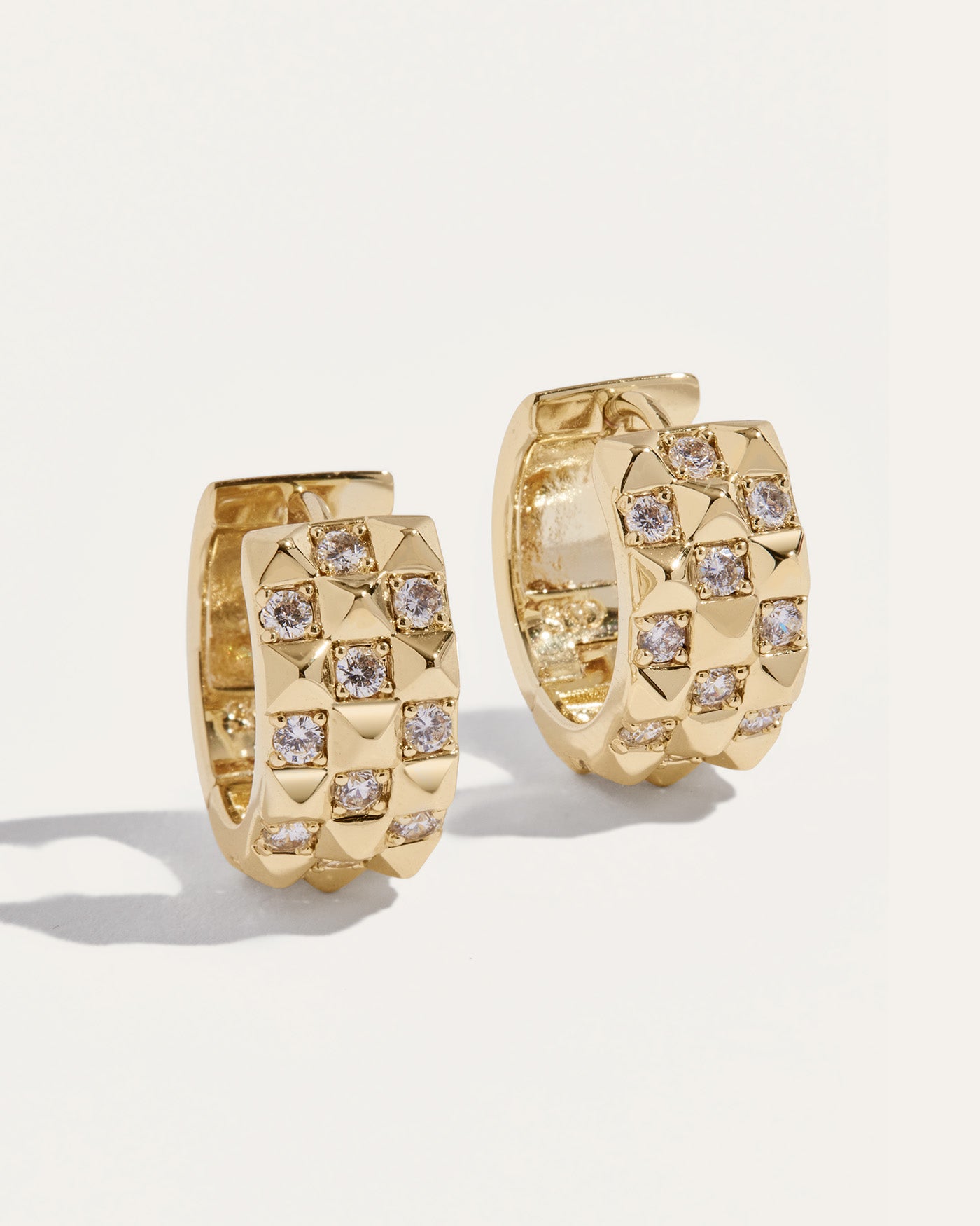 Vivienne Hinged Huggie Earrings