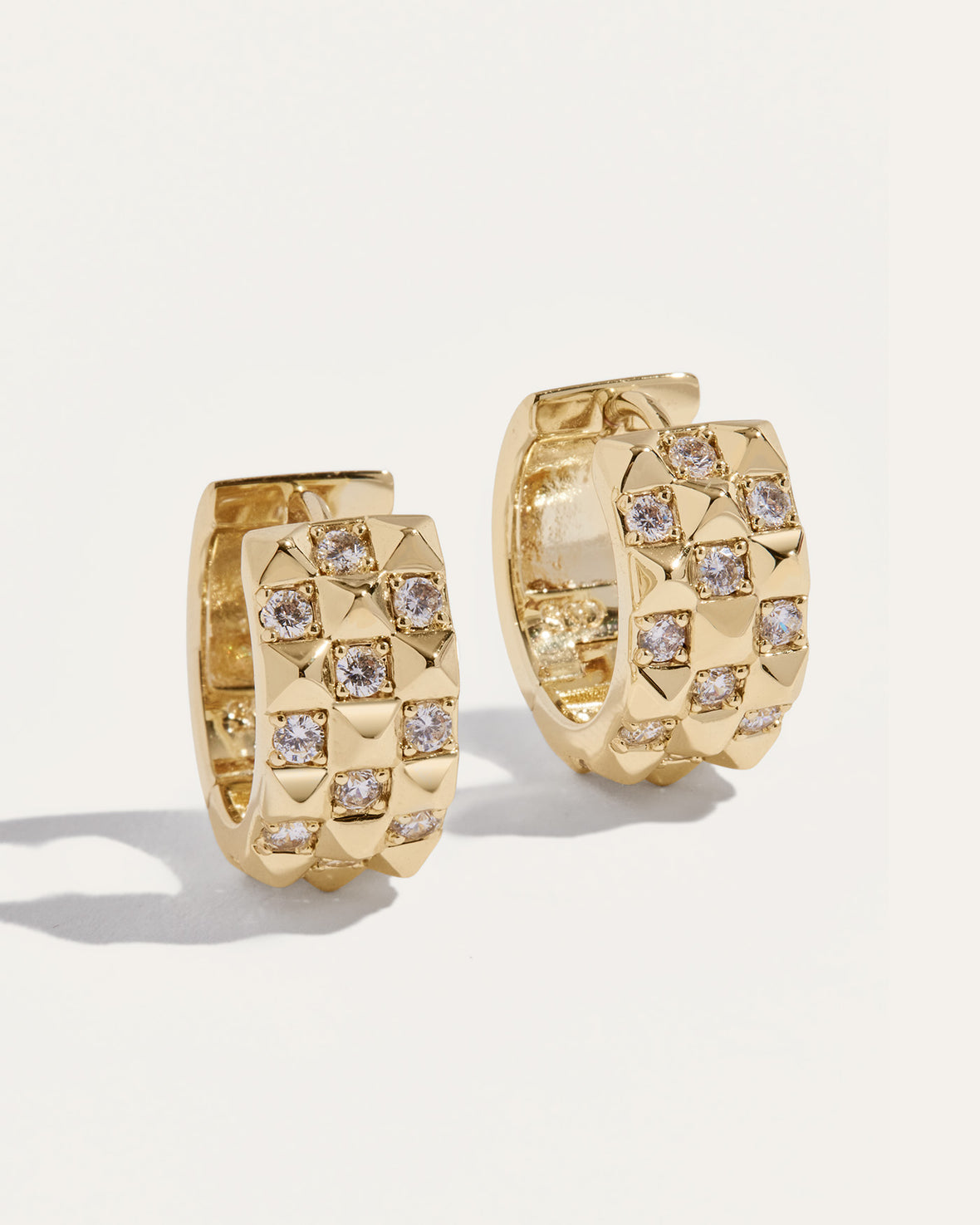 Vivienne Hinged Huggie Earrings