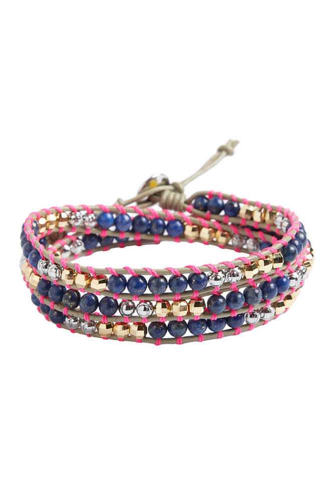 Wanderlust Triple Wrap Bracelet - Pink