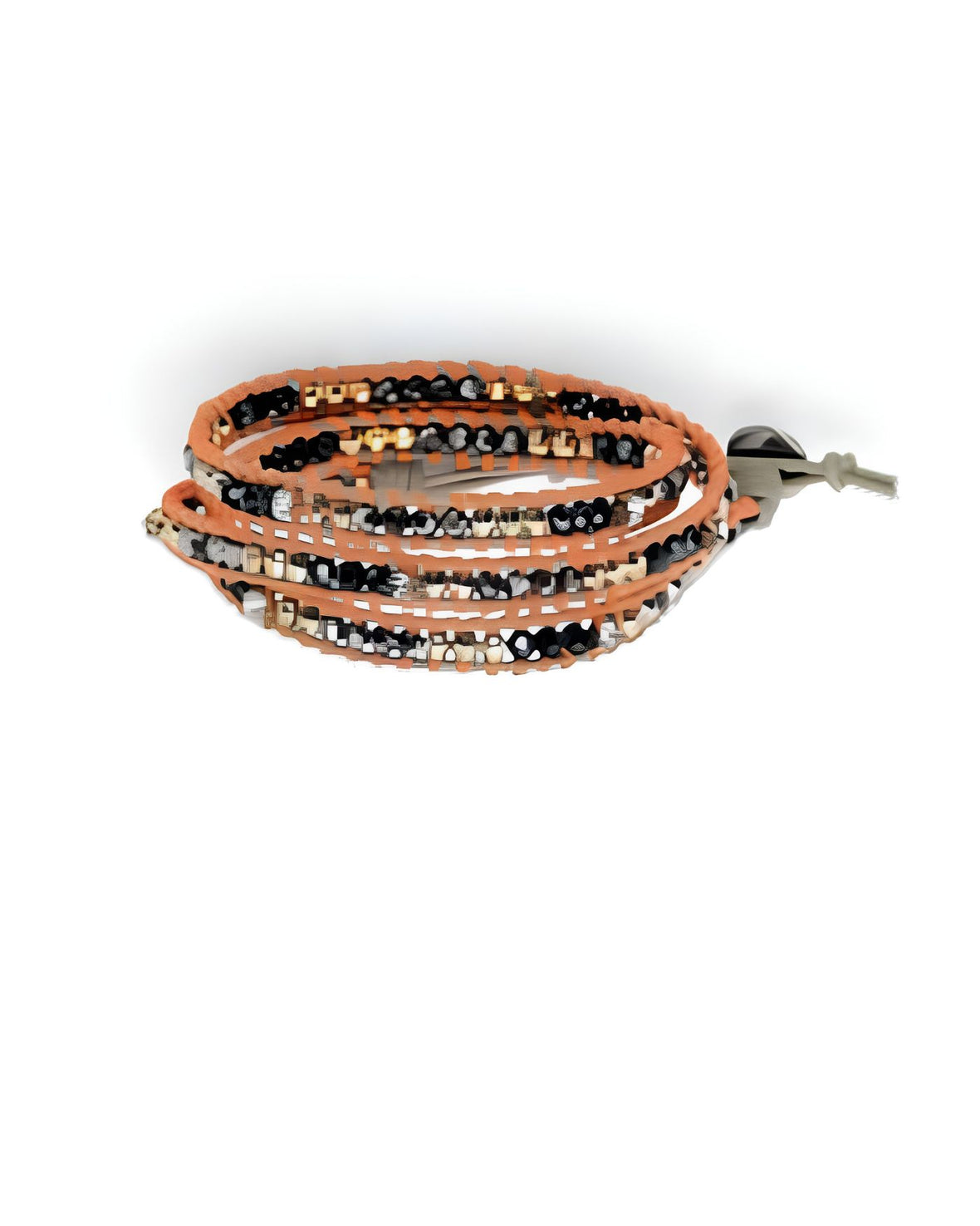 Wanderlust Triple Wrap Bracelet - Orange