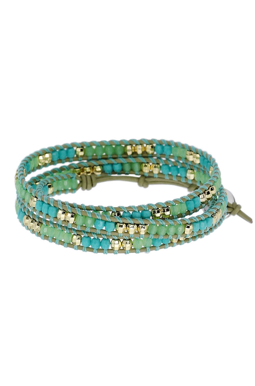 Wonderlust Triple Wrap Bracelet - Turquoise