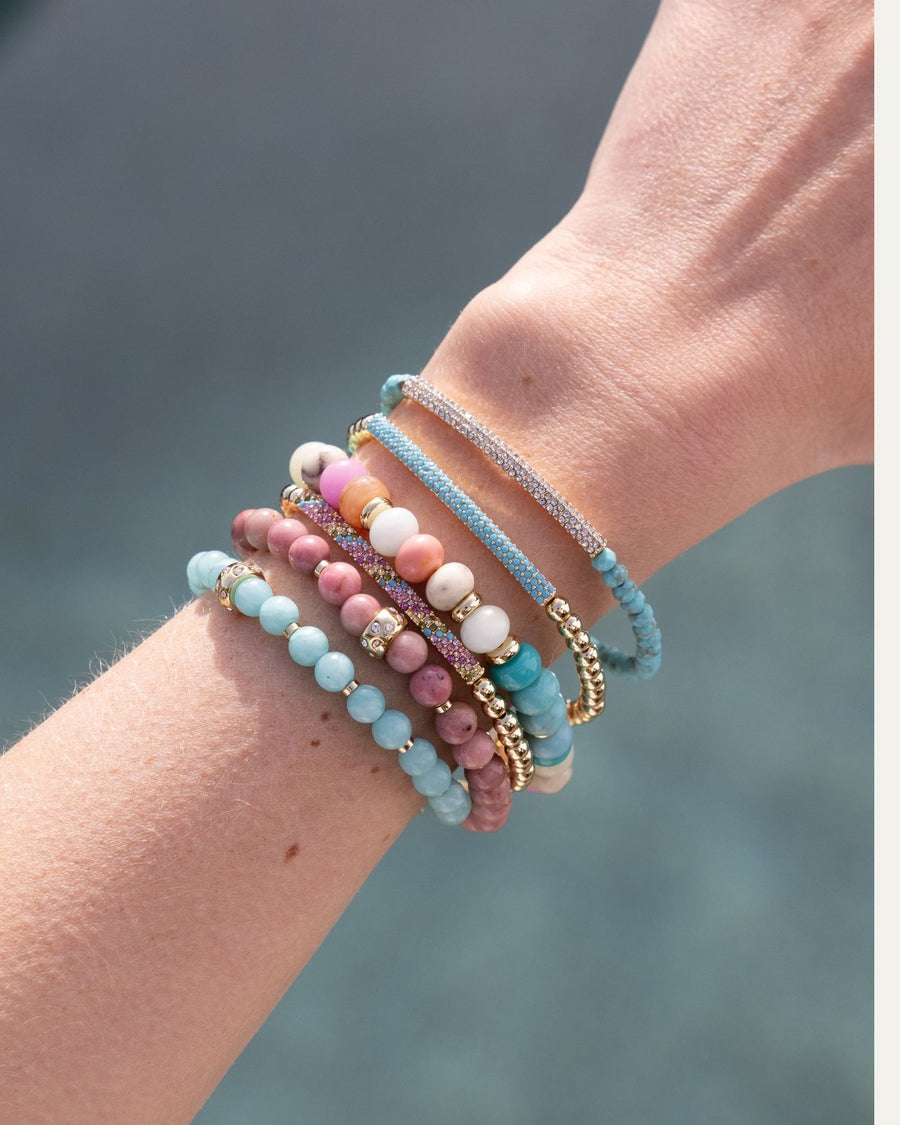 Power Stone Stretch Bracelet | Amazonite