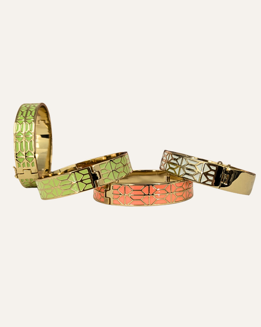 Breezeblock Enamel Bangle