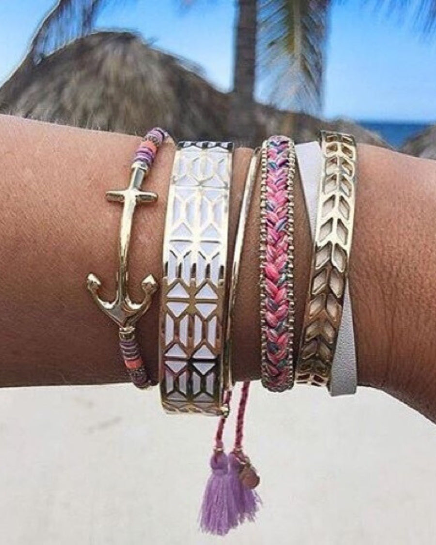 Breezeblock Enamel Bangle