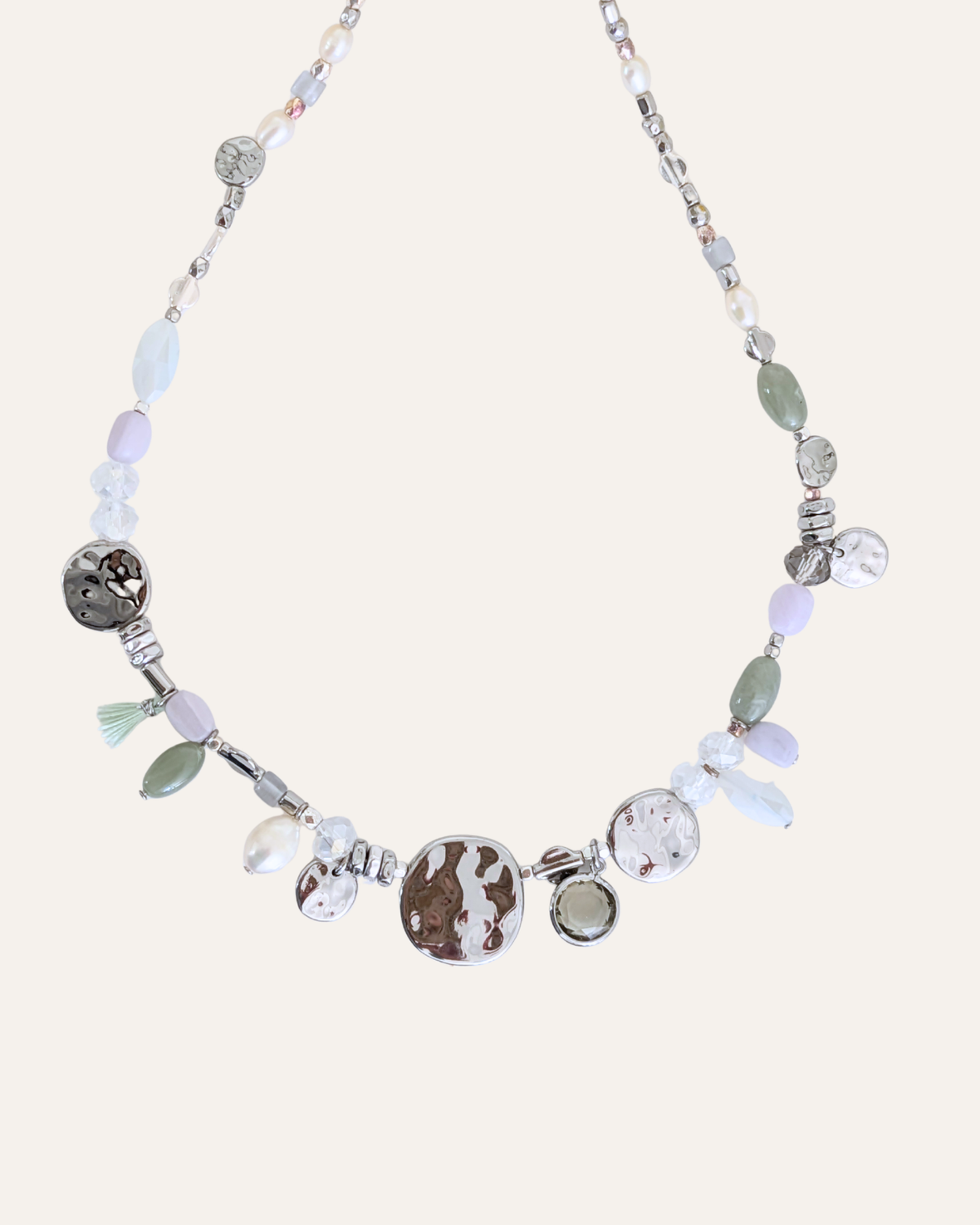 Metal Bubbles Mini Statement Necklace