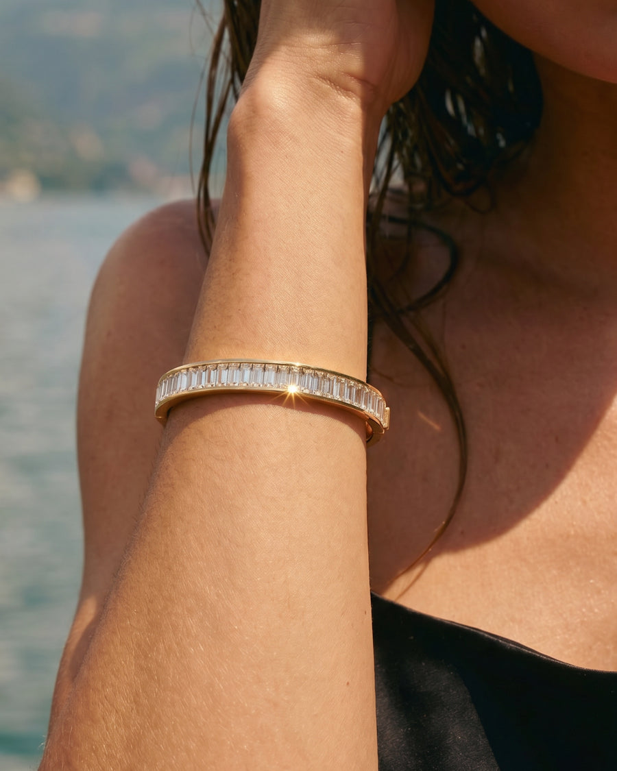 Channel Set Cuff Bracelet