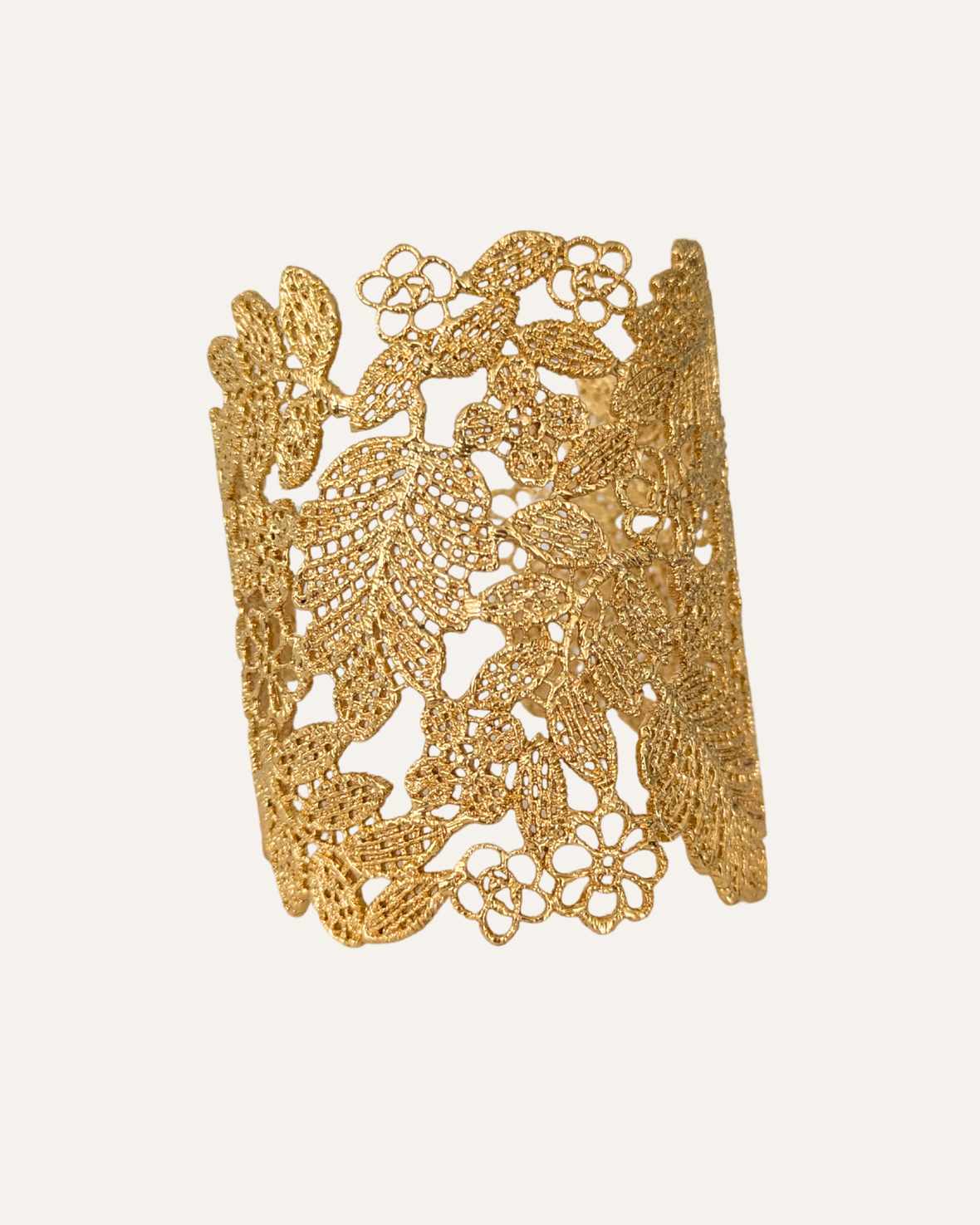 Chantilly Lace Gold Cuff