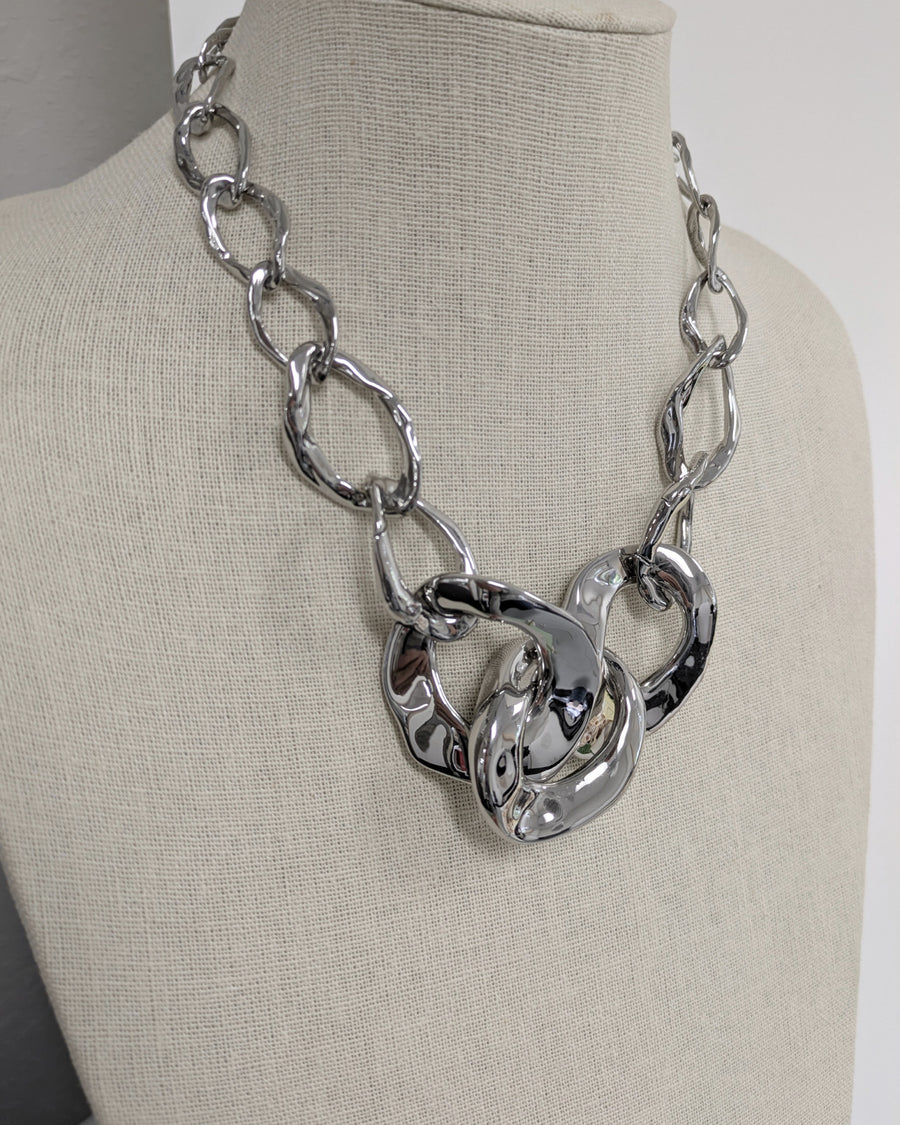 Chunky Chain Statement Necklace - One of a Kind