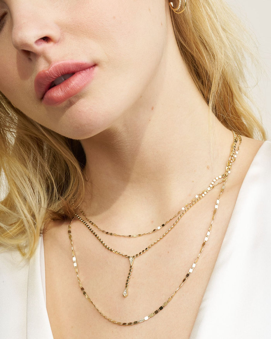 Collette Layered Gold Necklace with Magnetic Clasp