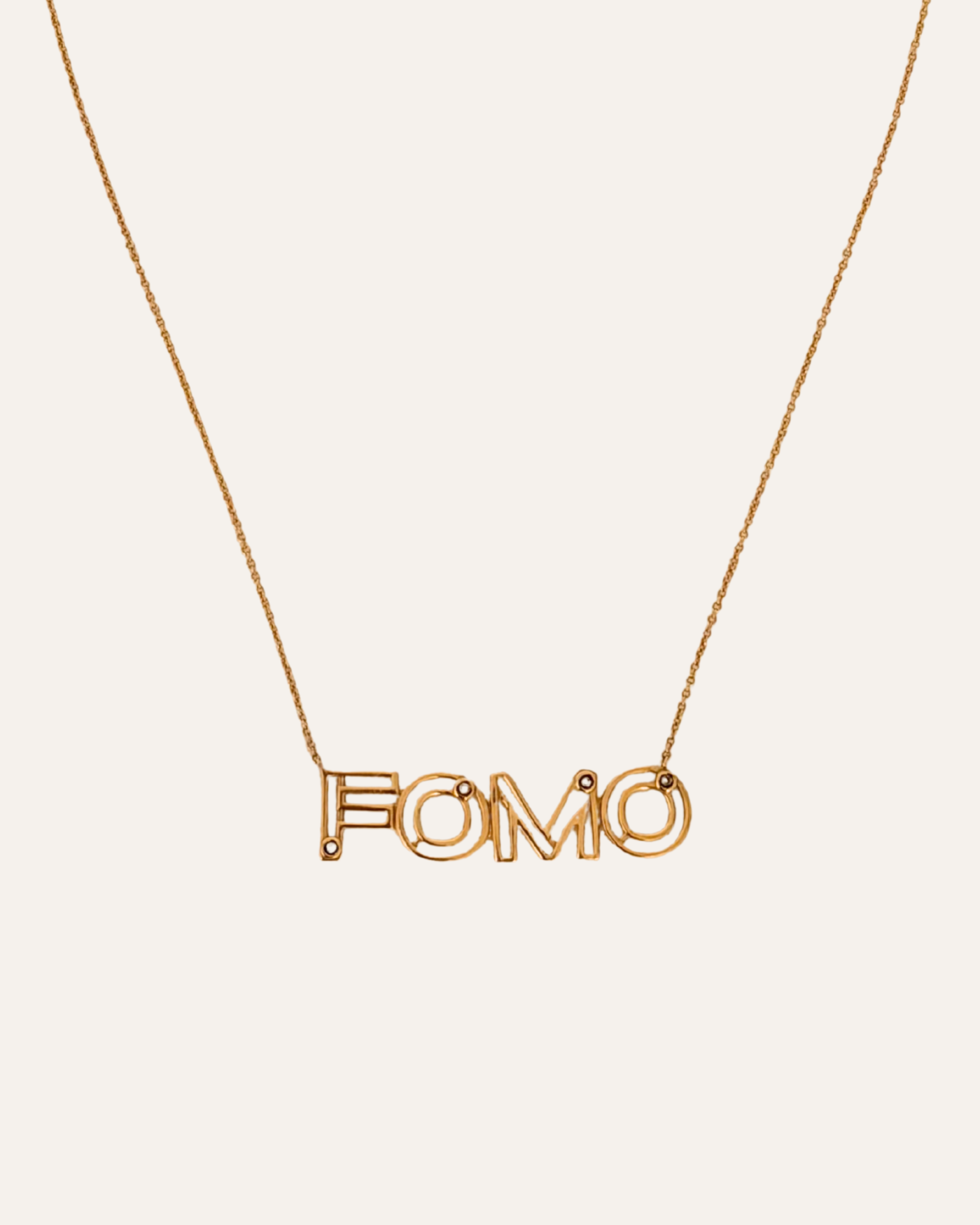 10kt Gold & Diamond FOMO Necklace
