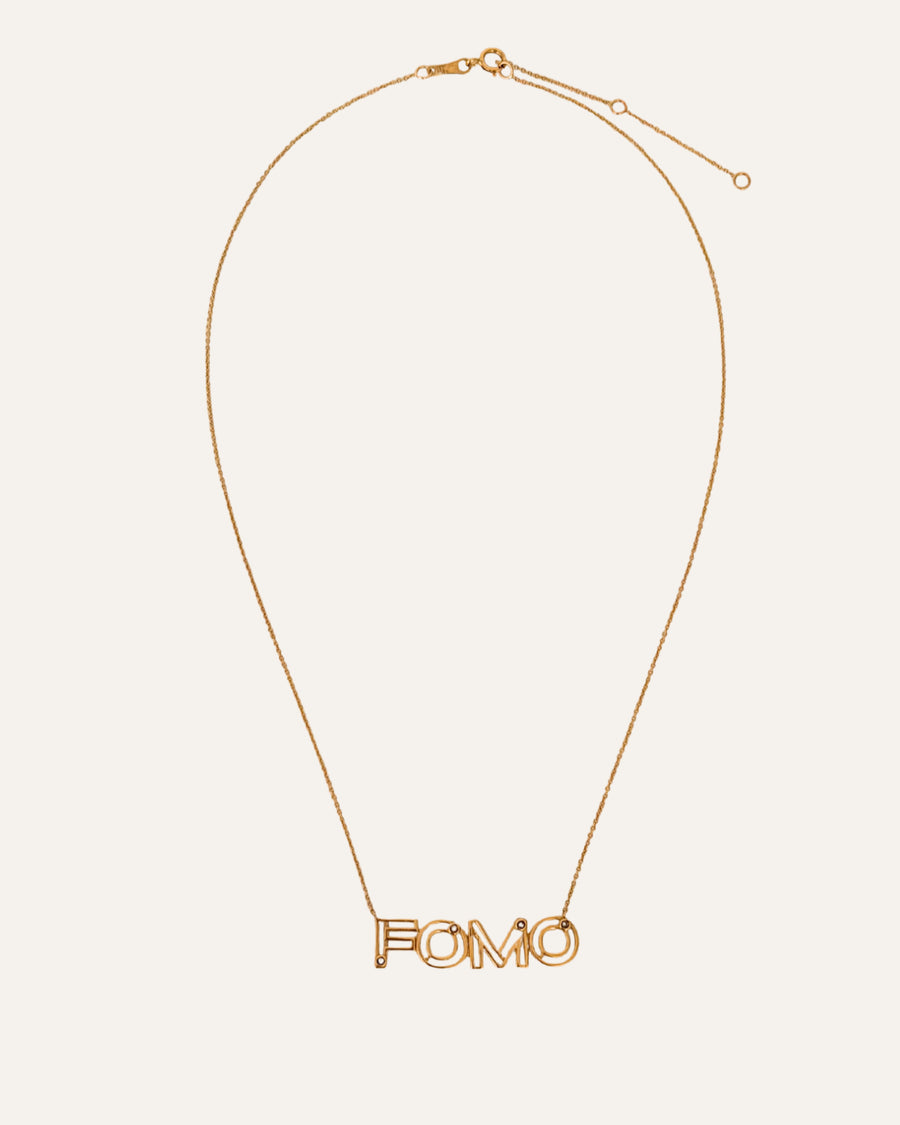 10kt Gold & Diamond FOMO Necklace
