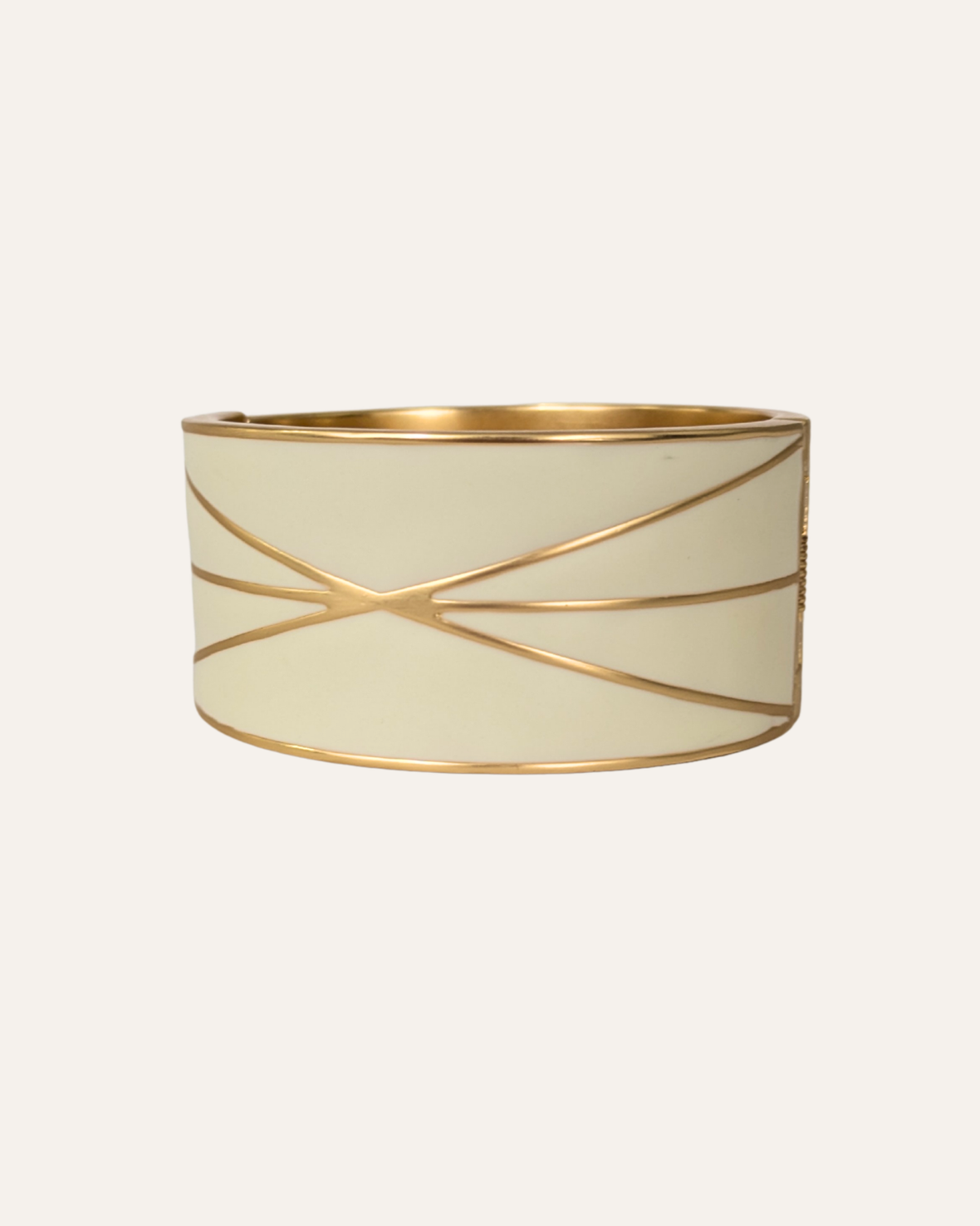 Cream Statement Bangle