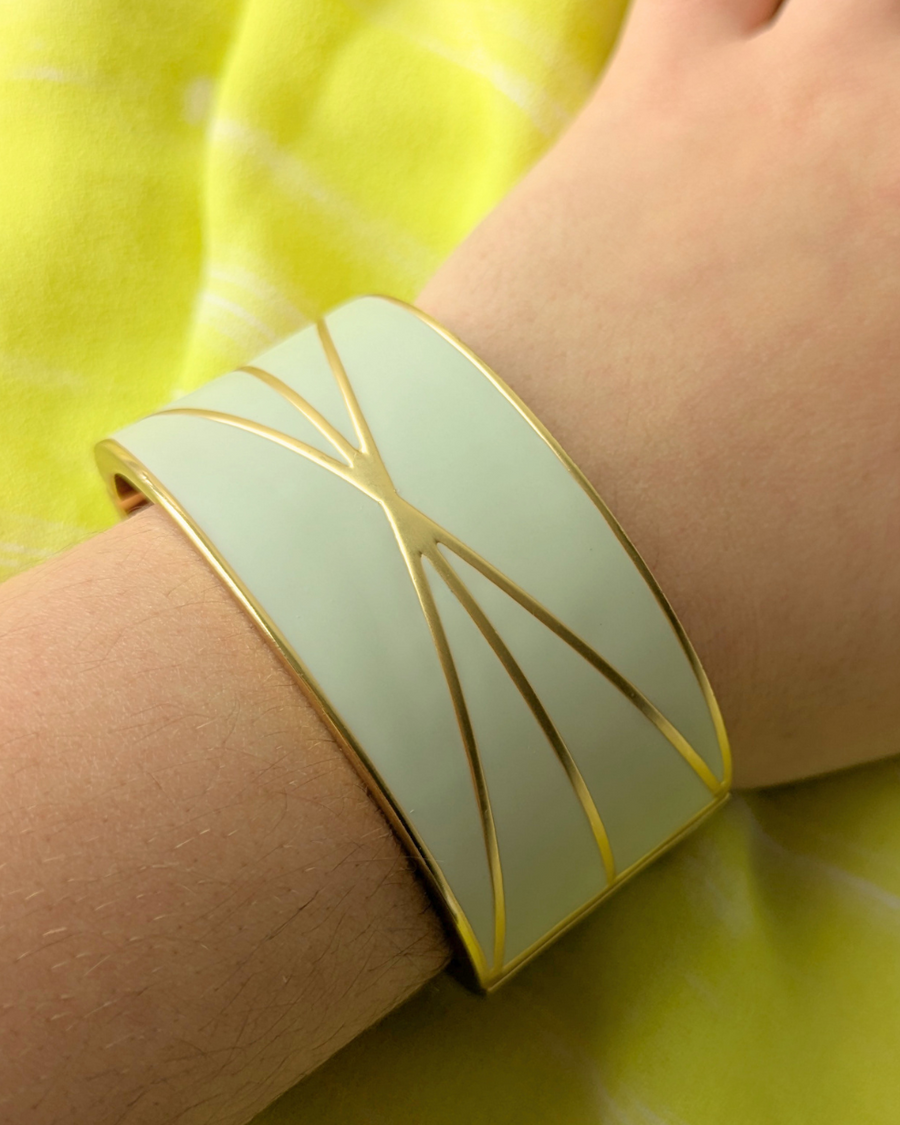 Cream Statement Bangle