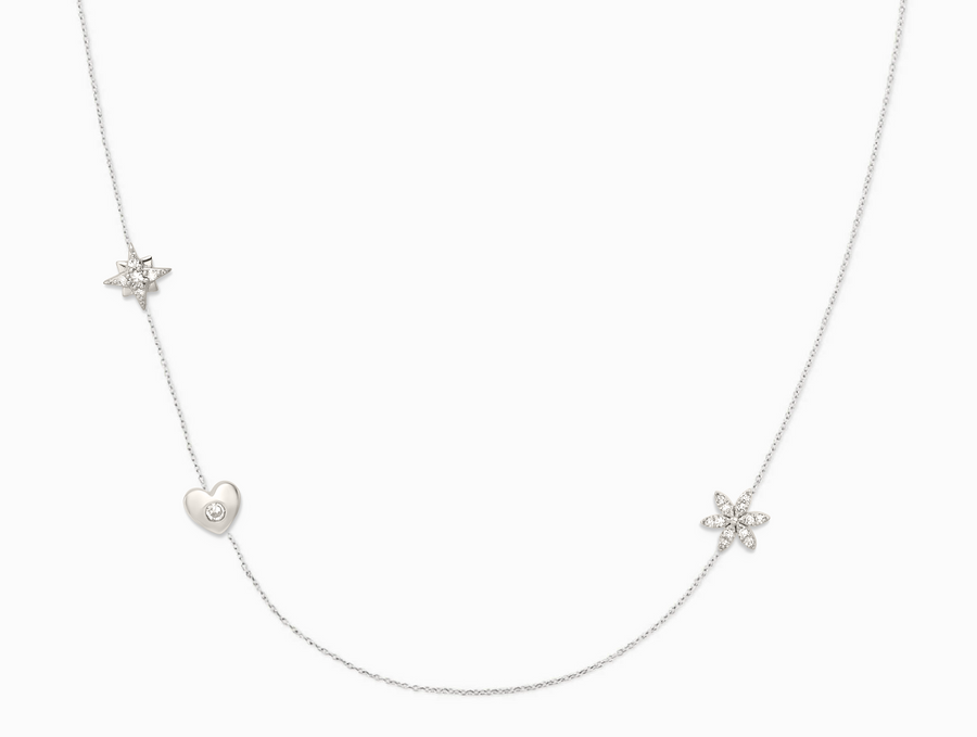 Covet 10kt Gold & Diamond Custom 3-Charm Necklace