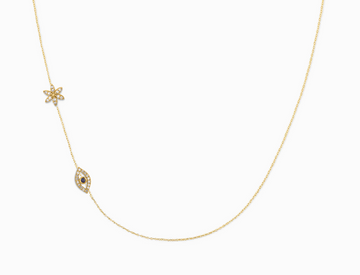 Covet 10kt Gold & Diamond Custom 2-Charm Necklace