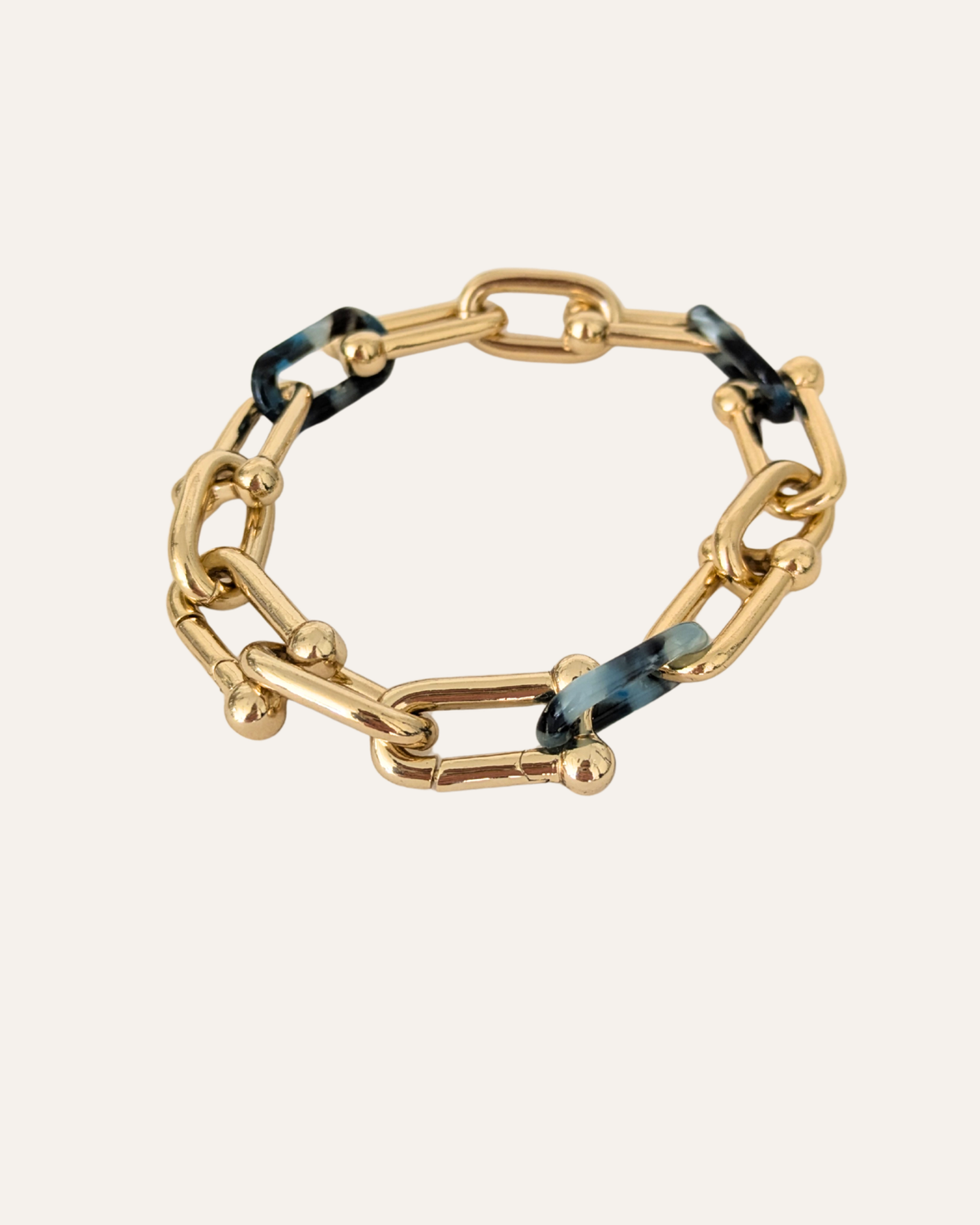 Adjustable Enamel Link Bracelet