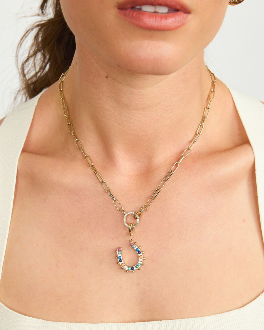 Lucky You Reversible Horseshoe Charm