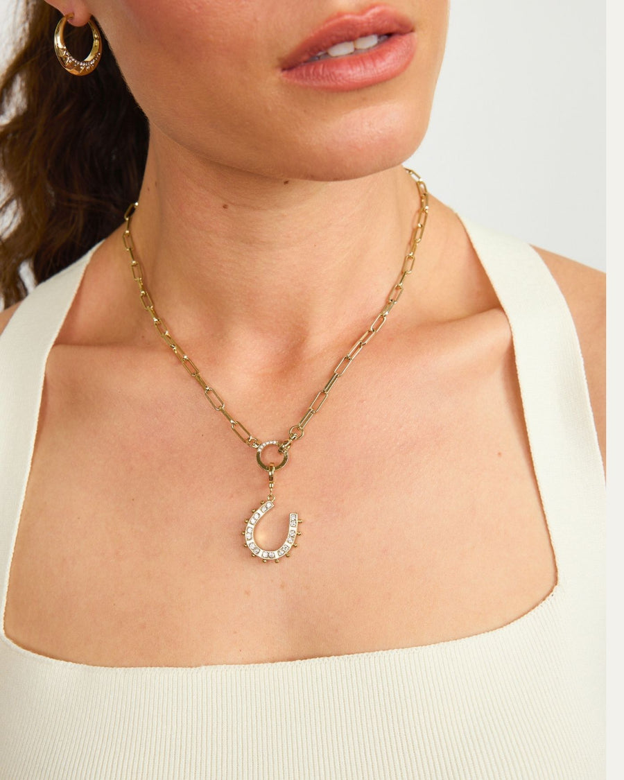 Lucky You Reversible Horseshoe Charm