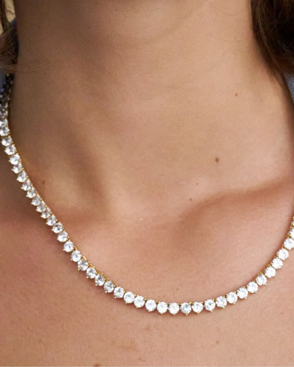 Inhertiance Tennis Necklace | Gold