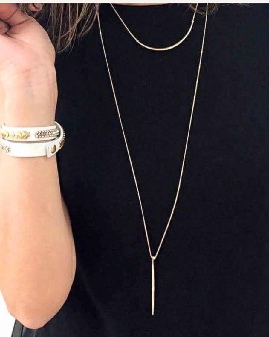 Kari Layered Necklace | Silver
